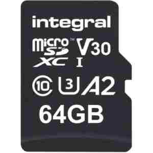 Integral 64GB Professional High Speed 180MB/s microSDXC V30 UHS-I U3