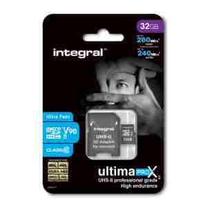 Integral 32GB microSDHC 280-240MB/s UHS-II V90