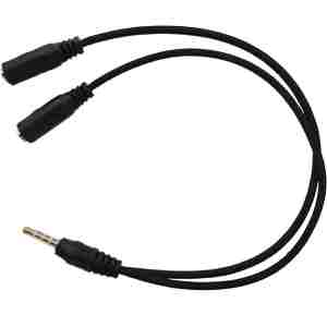 HAVIT adapter 3.5mm (M) na 2x 3.5mm (Ž - mikrofon + slušalke)