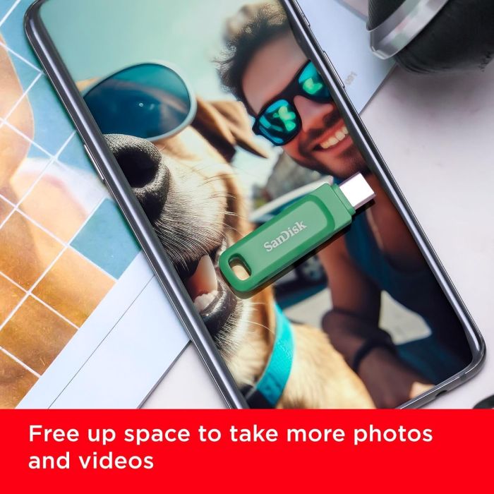 SanDisk USB 64GB Ultra Dual Drive Go USB Type-C 150MB/s zelen - slika 2
