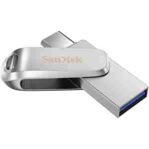 SanDisk Ultra Dual Drive Luxe USB Type-C 128GB 400MB/s USB 3.2 Gen 1, srebrn