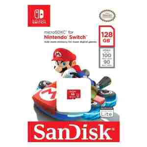 SanDisk microSDXC card for Nintendo Switch 128GB, up to 100MB/s Read, 60MB/s Write, U3, C10, A1, UHS