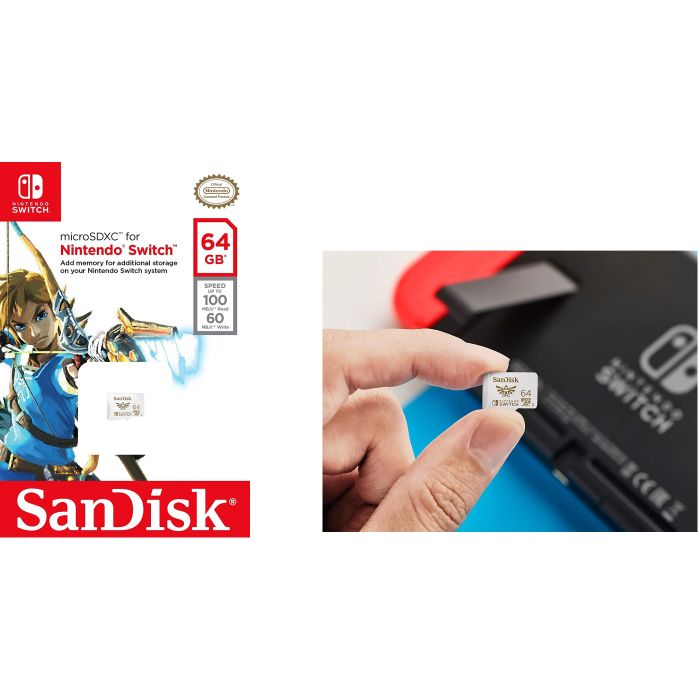 SanDisk microSDXC za Nintendo Switch 64GB, do 100MB/s branje, 60MB/s pisanje, U3, C10, A1, UHS-1 - slika 4