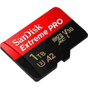 SanDisk Extreme PRO microSDXC 1TB + SD Adapter + 2 leti RescuePRO Deluxe 200MB/s branje/ 140MB/s zap