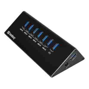 Sandberg USB 3.0 Hub 6+1 ports vozlišče