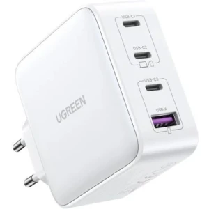 Ugreen USB-A in 3x USB-C 100W GaN hitri polnilec - box Bel