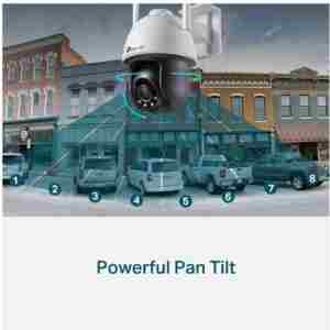 TP-LINK VIGI 4MP zunanja Full-Color Wi-Fi Pan Tilt mrežna kamera (do 2560X1440 H.265+ 30fps)