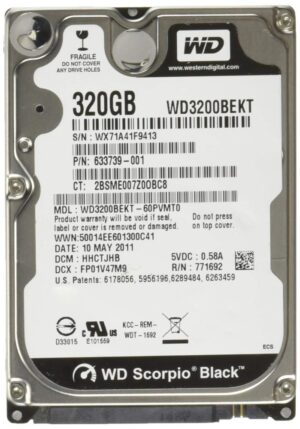 WD 320 GB WD3200BEKT