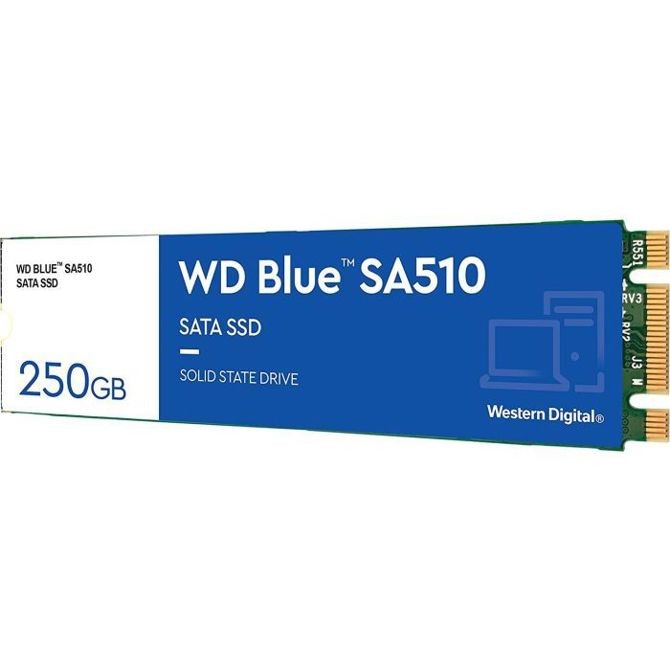 WD 250GB Blue SA510 M.2 2280 SATA 6Gb/s SSD disk