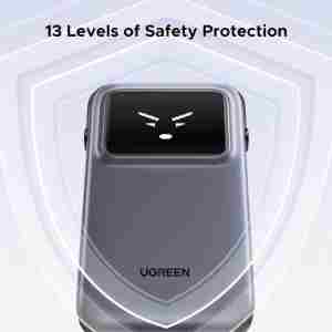 Ugreen Uno 10.000mAh 30w QC polnilna prenosna baterija z vgrajenim USB-C kablom