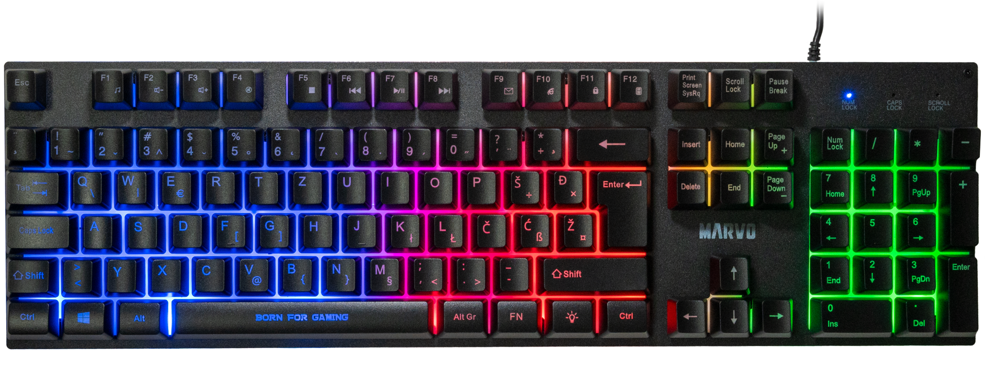 MARVO CM416 HR COMBO SET (4v1) SLO/HR LAYOUT - slika 6