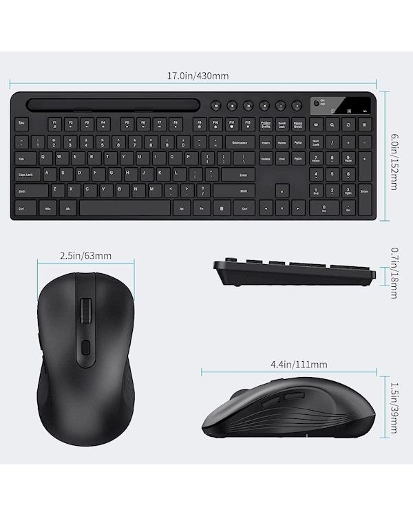 MARVO OFFICE KC411W EN BK BREZŽIČNI KOMPLET TIPKOVNICE IN MIŠKE ČRNE BARVE - SLO/HR LAYOUT - slika 5