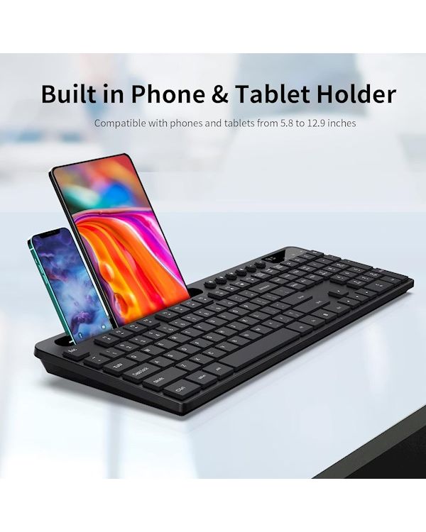 MARVO OFFICE KC411W EN BK BREZŽIČNI KOMPLET TIPKOVNICE IN MIŠKE ČRNE BARVE - SLO/HR LAYOUT - slika 2