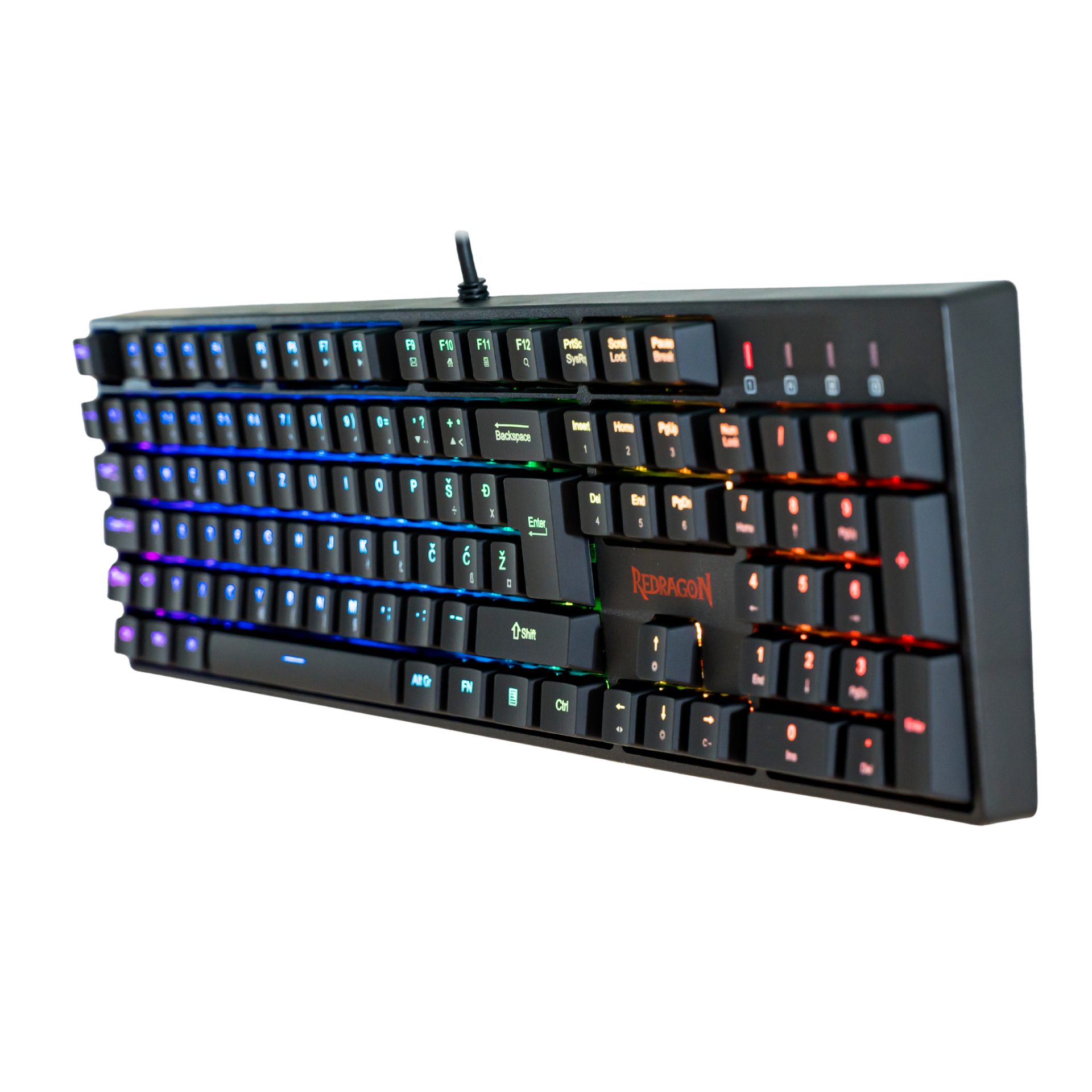 REDRAGON SURARA K582 RGB MEHANSKA TIPKOVNICA SLO/CRO, RDEČA STIKALA - slika 2