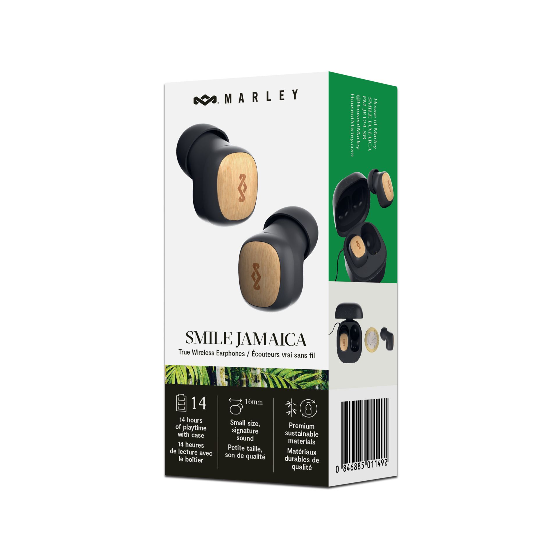 HOUSE OF MARLEY SMILE JAMAICA TWS EPHONES SIGNATURE BLACK - slika 2