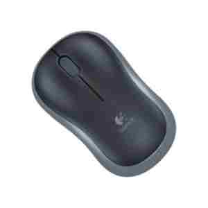 Logitech M185 Wireless mini miška, črna-siva