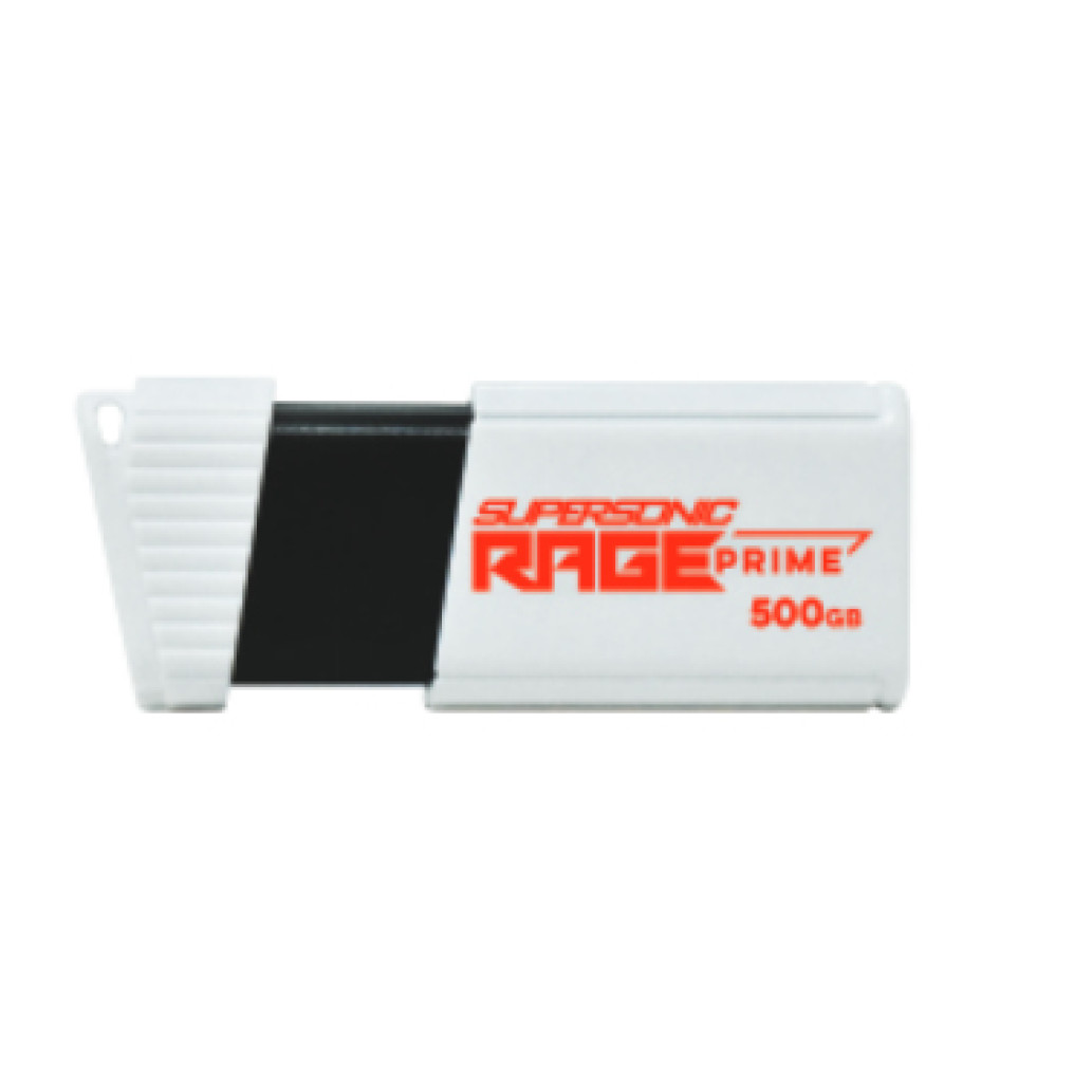 Spominski ključek 500GB USB 3.2 Patriot Supersonic Rage 600MB/s plastičen izvlečni bel (PEF500GRPMW32U) - slika 3