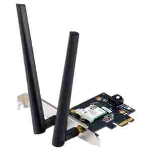 Brezžični mrežni adapter PCIe Asus PCE-AX1800 WiFi6 802.11ax 2x antena BT 5.2 (90IG07A0-MO0B00)