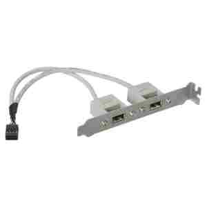 Adapter MB interni USB 2.0  v 2x USB 2.0 PCI slot 20cm 2x5PIN