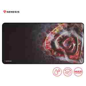 Podloga za miško Genesis mikrovlakna 900x450x2,5mm Maxi Lava vodoodporna črna