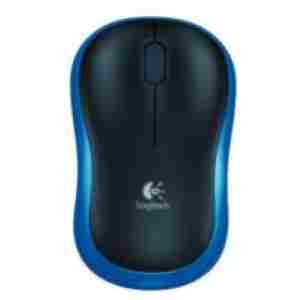Miš Logitech brezžična M185 za notesnike modra nano (910-002236)