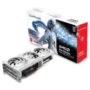 Grafična kartica AMD RX9070 XT Sapphire PURE bela - 16GB GDDR6  | 2xDisplayport 2.1 2xHDMI 2.1 (11348-02-20G)