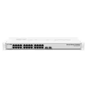 STIKALO 24-PORT 2x SFP+ Mikrotik 100/1000 PoE Rackmount (CSS326-24G-2S+RM)