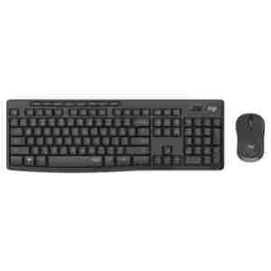 Tipkovnica in miš Logitech brezžična desktop MK295 SLO grafitna silent 920-009809