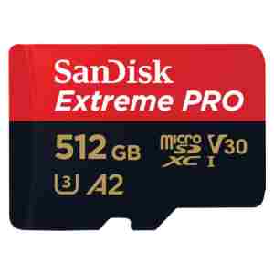 Spominska kartica SDXC-Micro 512GB Sandisk Extreme Pro 200MB/s/140MB/s U3 V30 UHS-I +adapter (SDSQXCD-512G-GN6MA)