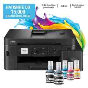 Tiskalnik multifunkcijski brizgalni barvni Brother MFC-T930DW A4 duplex tisk enostransko skeniranje USB LAN WiFi 17ppm (MFCT930DWYJ1)