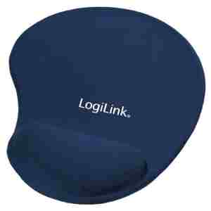Podloga za miško z gelom ergonomska LogiLink MousePad modra (ID0027B)