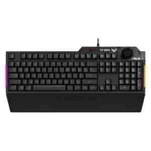 Tipkovnica Asus Gaming TUF K1 RGB osvetljena Lokalizacija US - SLO gravura (90MP01X0-BKUA00)