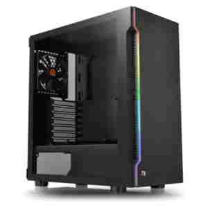 Ohišje Thermaltake  H200 TG MidiATX - črna RGB