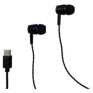 Slušalke žične ušesne Media-Tech MAGICSOUND USB-C črne (MT3600K)