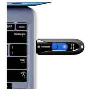 Spominski ključek 64GB USB 3.0 Transcend JF790 90MB/s - plastičen/drsni/črn (TS64GJF790K)