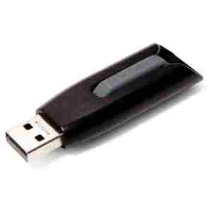 Spominski ključek 128GB USB 3.2 Verbatim Store'n'Go V3 80MB/s 25MB/s plastičen izvlečni črn (49189)