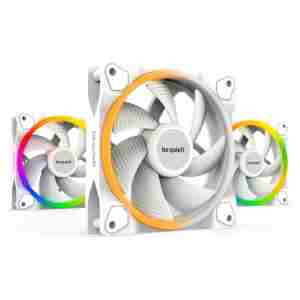 Ventilator Bequiet Light Wings 120mm, bela RGB (3 pack + kontroler)
