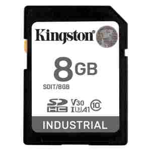 Spominska kartica SDHC 8GB Kingston Industrial 100MB/s/80MB/s U3 V30 UHS-I (SDIT/8GB)