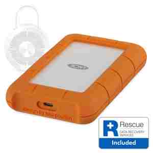 Prenosni disk 6,4cm (2,5") 2TB USB-C 3.0 LaCie Rugged SECURE (STFR2000403)