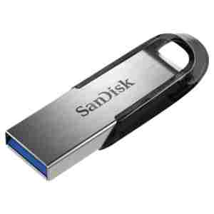Spominski ključek 256GB USB 3.0 Sandisk Ultra Flair 150MB/s 60MB/s kovinski-plastičen brez pokrovčka črno-srebrn (SDCZ73-256G-G46)