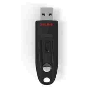 Spominski ključek 32GB USB 3.1 Sandisk Ultra 100MB/s - plastičen/drsni/črn (SDCZ48-032G-U46)