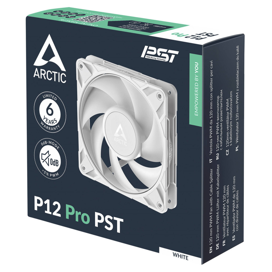 Ventilator Arctic P12 Pro PST 120mm bela - slika 4