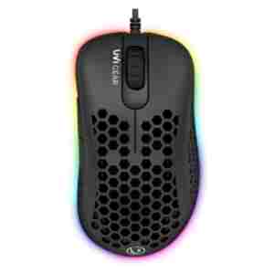 Miš UVI USB Lust optična 16000DPI RGB črna (UVILUSTBL)