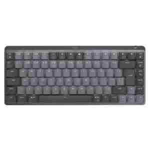 Tipkovnica brezžična + Bluetooth Logitech MX Mechanical MINI UK | SLO gravura grafitna LED osvetlitev (920-010780)