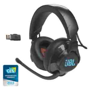 Slušalke brezžične JBL naglavne z mikrofonom USB sprejemnik Quantum 610 črna Gaming (JBLQUANTUM610BLK)