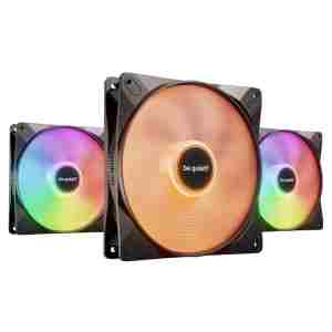 Ventilator be quiet! Light Wings LX 140mm črna RGB (3 pack)