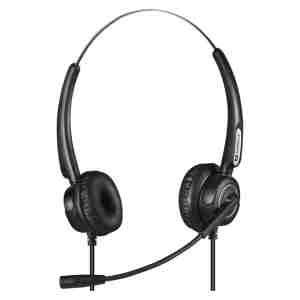 Slušalke žične Sandberg naglavne z mikrofonom RJ9/11 USB črne Headset Pro stereo (126-30)