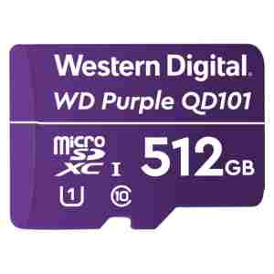 Spominska kartica SDXC-Micro 512GB WD Purple 100MB/s/100MB/s U1 UHS-I (WDD512G1P0C)