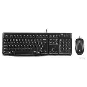 Tipkovnica in miš Logitech USB MK120 SLO črna (920-002549)