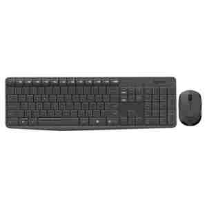 Tipkovnica in miš Logitech brezžična desktop MK235 SLO črna (920-008031)